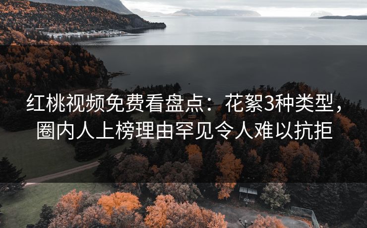 红桃视频免费看盘点：花絮3种类型，圈内人上榜理由罕见令人难以抗拒